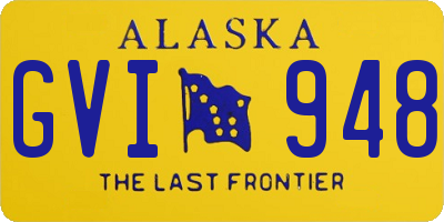 AK license plate GVI948