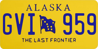 AK license plate GVI959