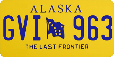 AK license plate GVI963