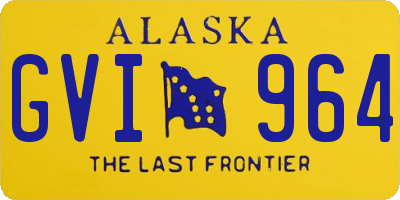 AK license plate GVI964