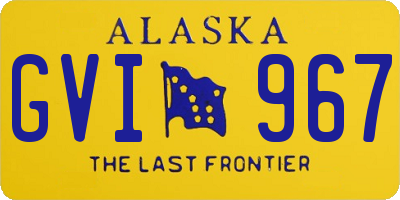 AK license plate GVI967