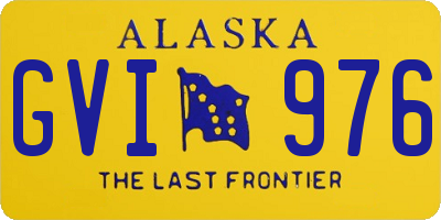 AK license plate GVI976