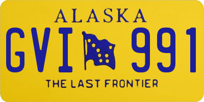 AK license plate GVI991