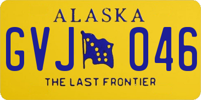 AK license plate GVJ046