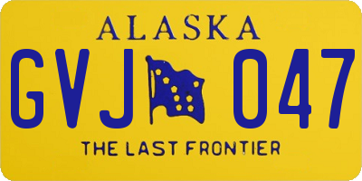 AK license plate GVJ047