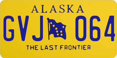 AK license plate GVJ064