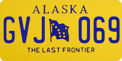 AK license plate GVJ069