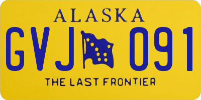 AK license plate GVJ091