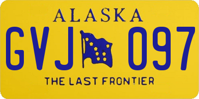 AK license plate GVJ097