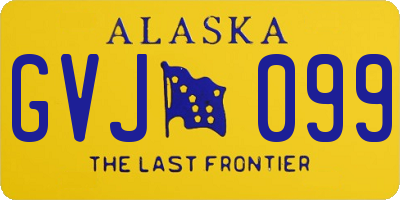 AK license plate GVJ099