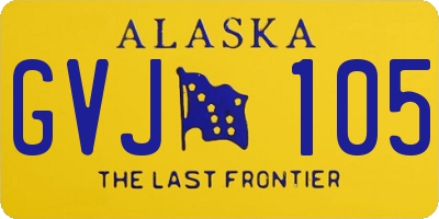 AK license plate GVJ105