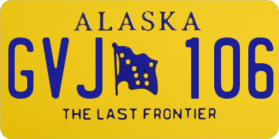 AK license plate GVJ106