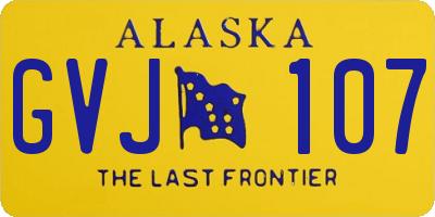 AK license plate GVJ107