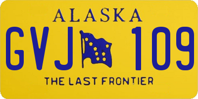 AK license plate GVJ109