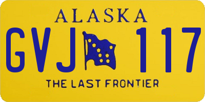 AK license plate GVJ117