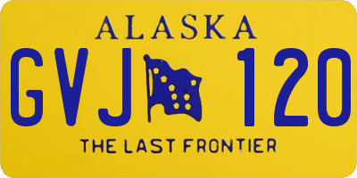 AK license plate GVJ120