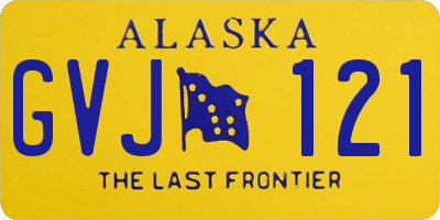 AK license plate GVJ121