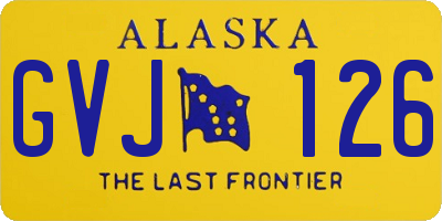 AK license plate GVJ126