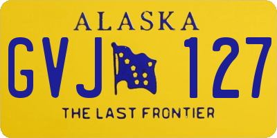 AK license plate GVJ127