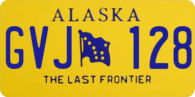 AK license plate GVJ128