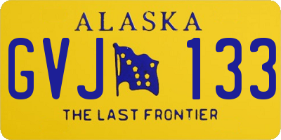 AK license plate GVJ133