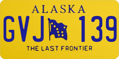 AK license plate GVJ139