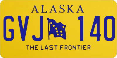 AK license plate GVJ140