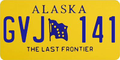 AK license plate GVJ141