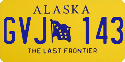 AK license plate GVJ143