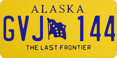 AK license plate GVJ144