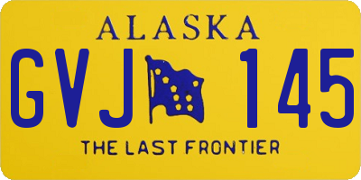 AK license plate GVJ145