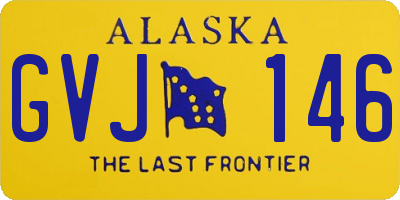 AK license plate GVJ146