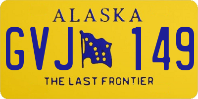 AK license plate GVJ149