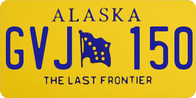 AK license plate GVJ150