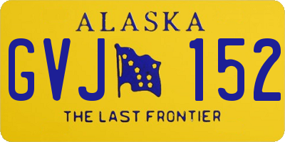 AK license plate GVJ152