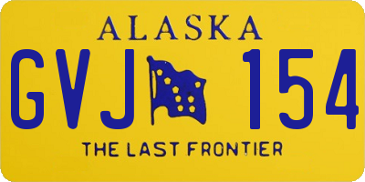 AK license plate GVJ154