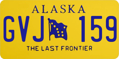 AK license plate GVJ159