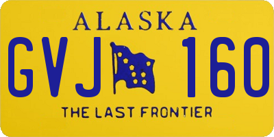 AK license plate GVJ160