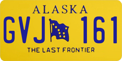 AK license plate GVJ161