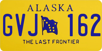 AK license plate GVJ162