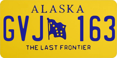 AK license plate GVJ163