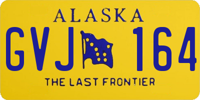 AK license plate GVJ164