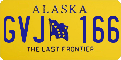 AK license plate GVJ166