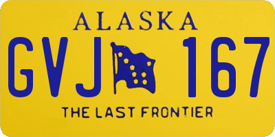 AK license plate GVJ167