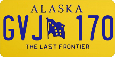 AK license plate GVJ170