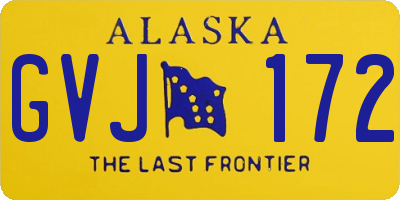 AK license plate GVJ172