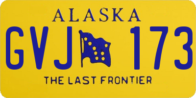 AK license plate GVJ173