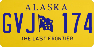 AK license plate GVJ174