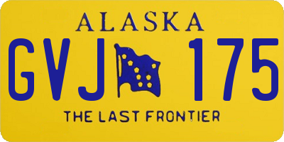 AK license plate GVJ175