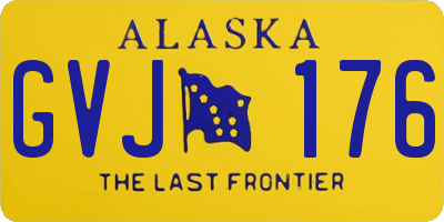 AK license plate GVJ176